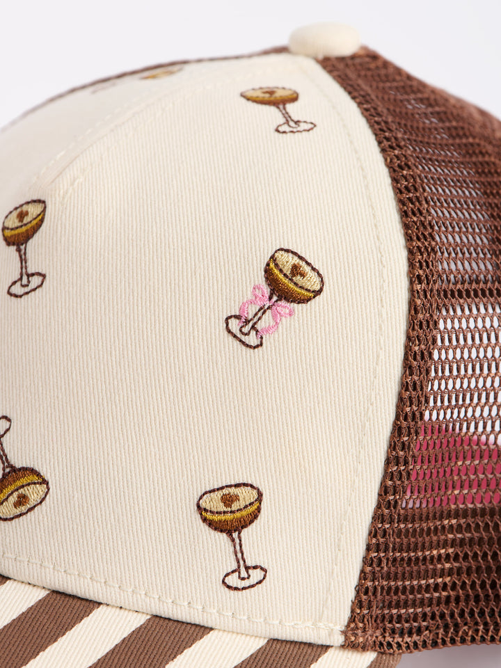 Shiraleah Espresso Martini Trucker Hat, Brown