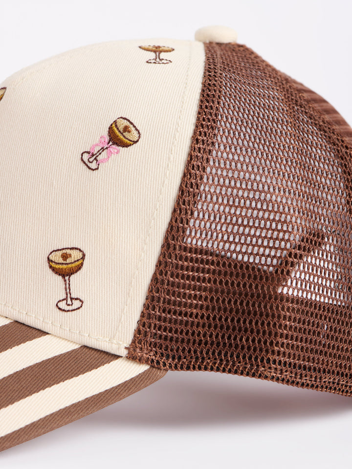 Shiraleah Espresso Martini Trucker Hat, Brown