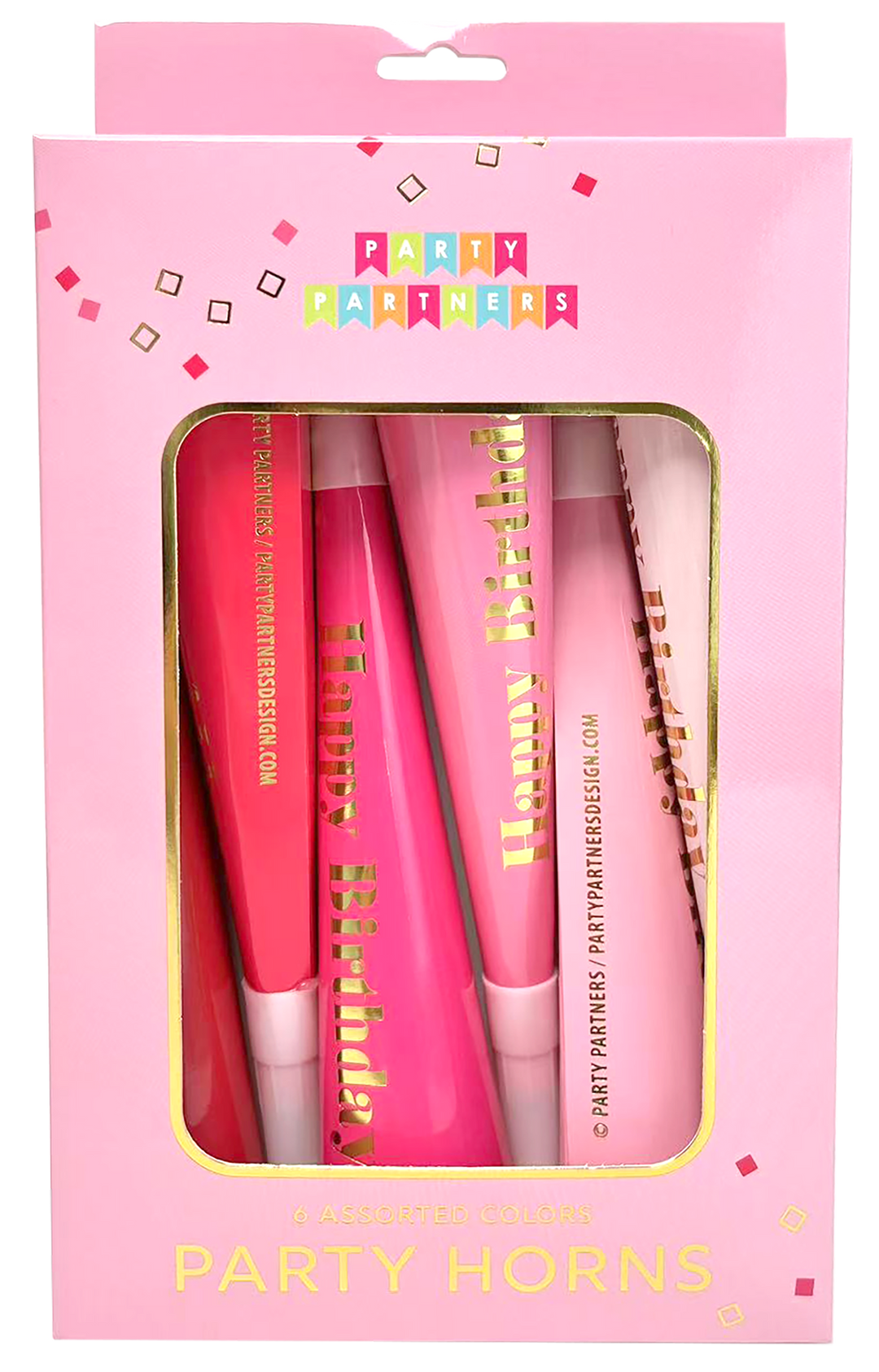 Pink Happy Birthday Tooters Party Partners Pink Happy Birthday Tooters Bonjour Fete - Party Supplies