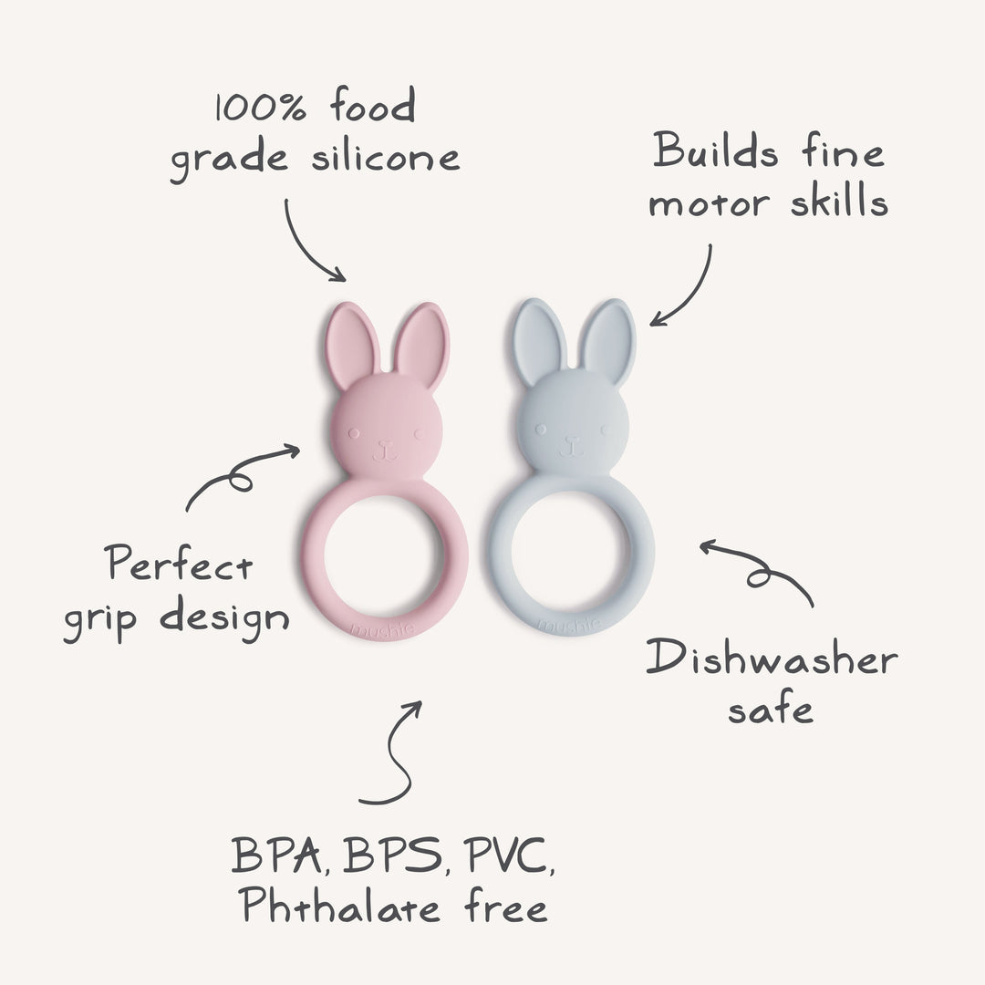 Bunny Teether Mushie teether Bunny Teether Bonjour Fete - Party Supplies