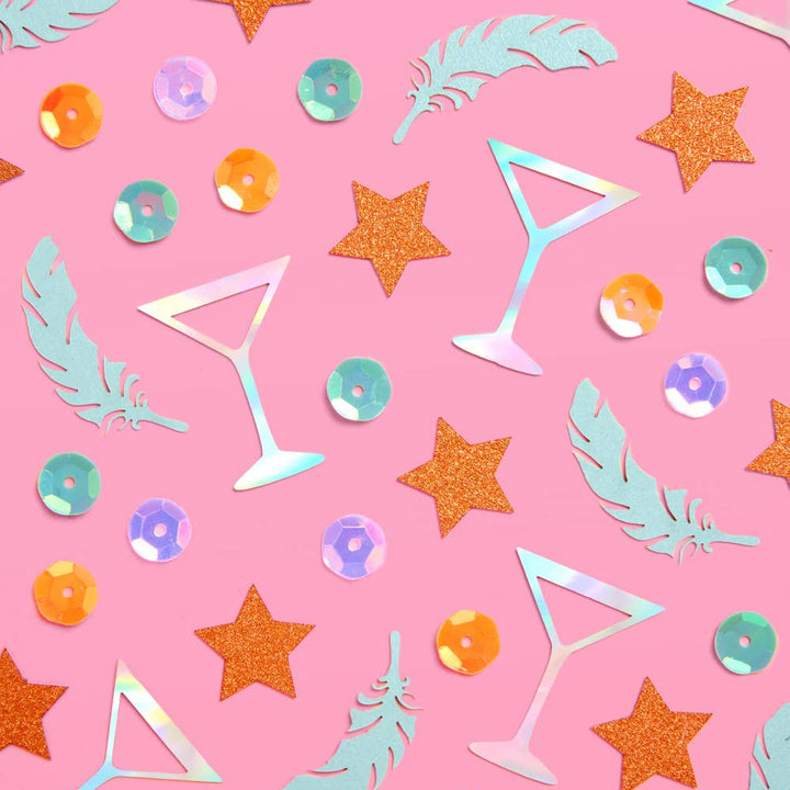 Showgirl Confetti | Martini Party Decorations Bachelorette xo, Fetti Showgirl Confetti | Martini Party Decorations Bachelorette Bonjour Fete - Party Supplies