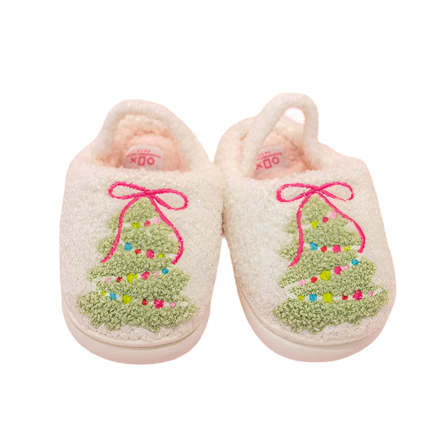 TODDLER CHRISTMAS TREE SLIPPERS Rock Paper Scissors Stocking Stuffers & Holiday Party Favors TODDLER CHRISTMAS TREE SLIPPERS Bonjour Fete - Party Supplies