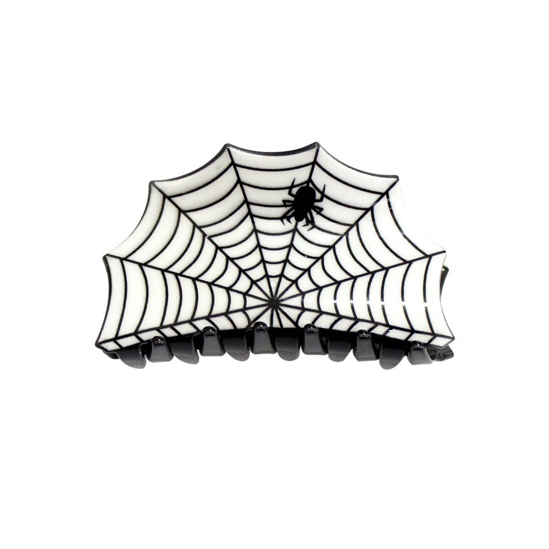 SPIDER WEB HAIR CLAW CLIP Girly Halloween Costumes Bonjour Fete - Party Supplies