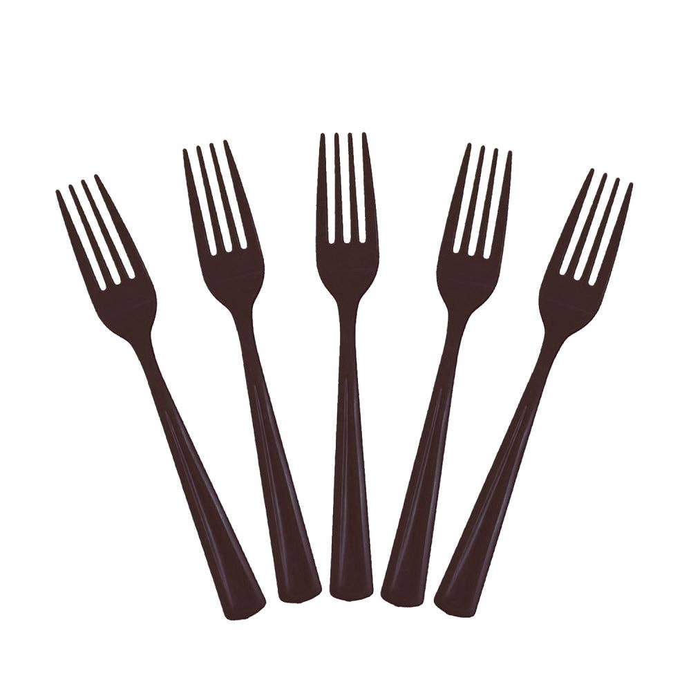 Black Plastic Forks