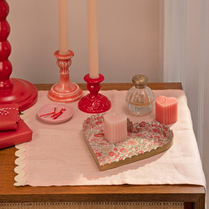 Meri Meri x Liberty Scalloped Heart Candles Meri Meri Meri Meri x Liberty Scalloped Heart Candles Bonjour Fete - Party Supplies