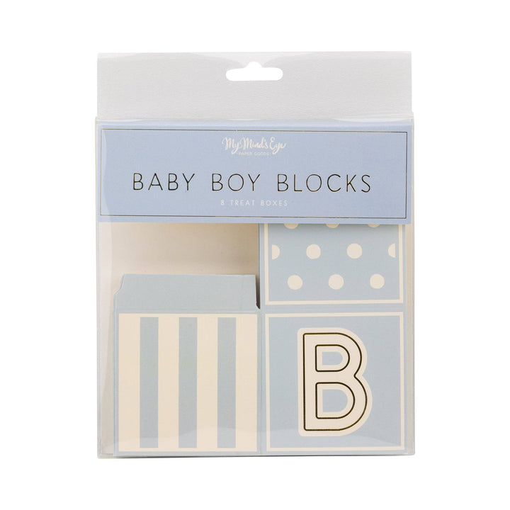 BAB1110 - Blue Block Treat Box My Mind’s Eye BAB1110 - Blue Block Treat Box Bonjour Fete - Party Supplies
