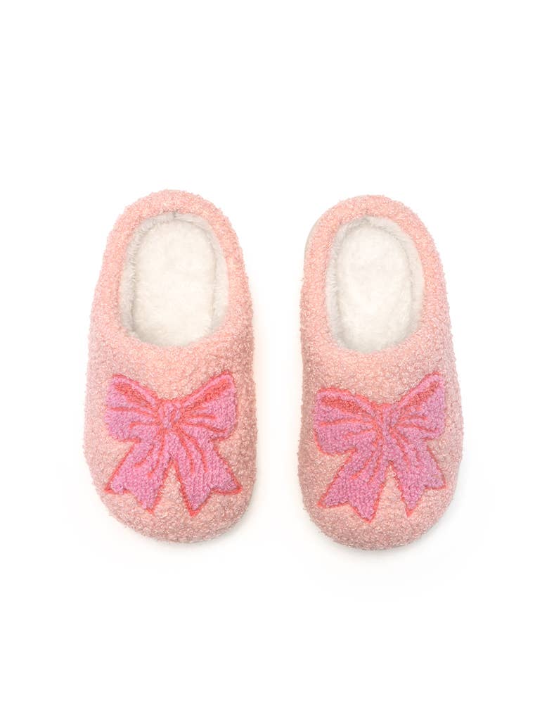 Indoor / Outdoor Slippers - Kids - Pretty Bows - Pink: BIG KIDS 1-3 Living Royal Indoor / Outdoor Slippers - Kids - Pretty Bows - Pink: BIG KIDS 1-3 Bonjour Fete - Party Supplies