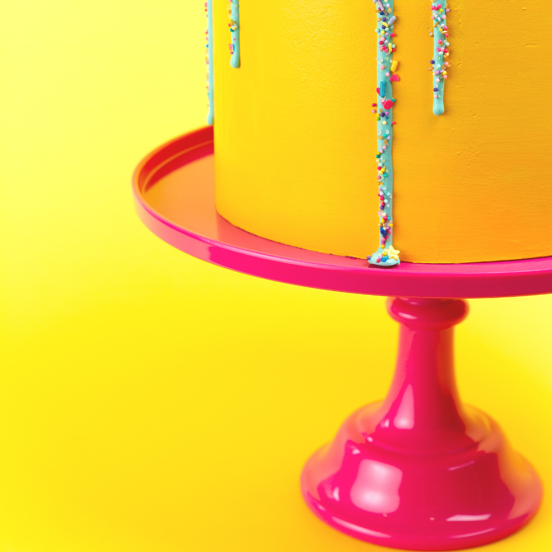 Hot Pink Melamine Cake Stand | Cupcake Stand Sprinkles & Confetti Party Supplies Hot Pink Melamine Cake Stand | Cupcake Stand Bonjour Fete - Party Supplies