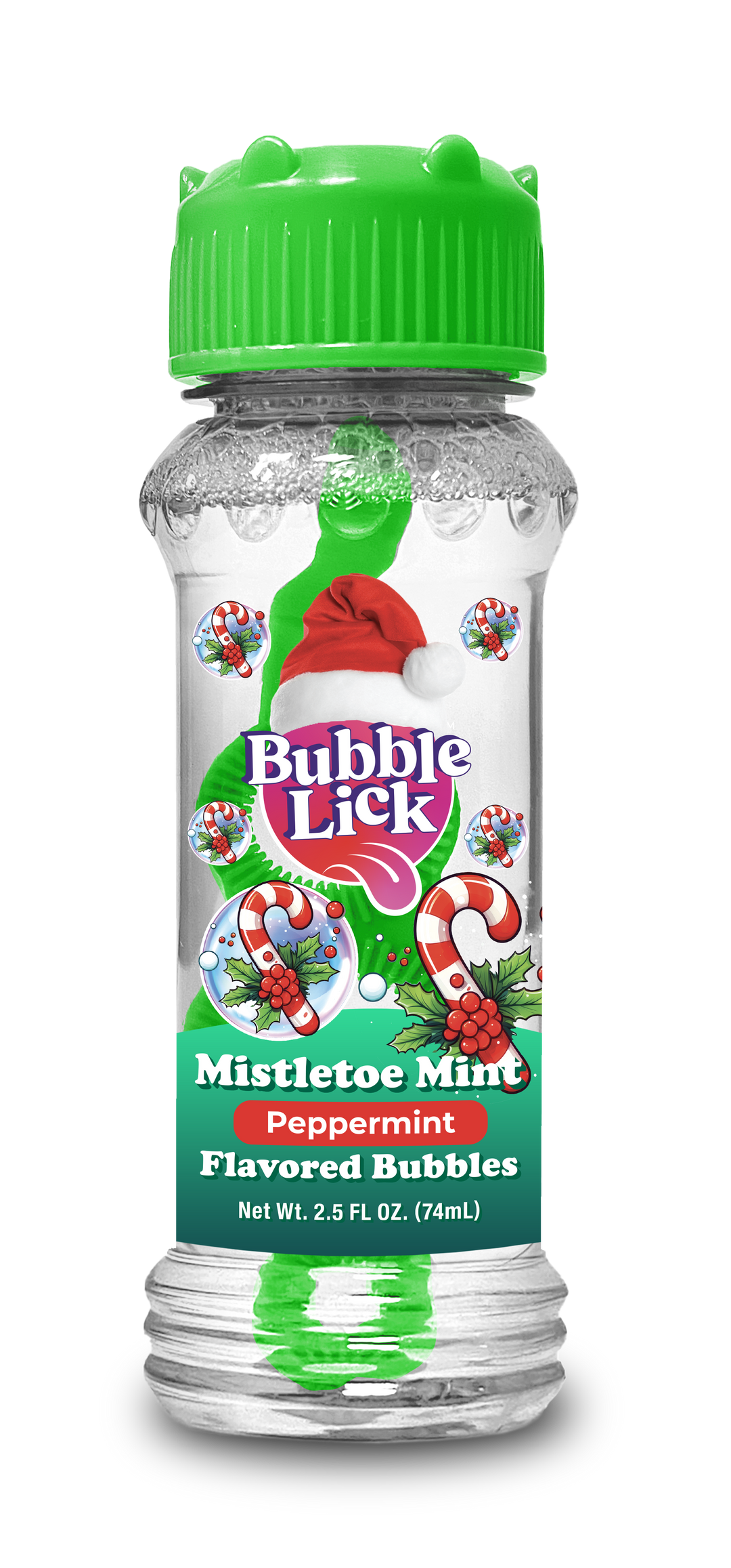 BubbleLick Holiday Edition Flavored Bubbles, Christmas Toysmith BubbleLick Holiday Edition Flavored Bubbles, Christmas Bonjour Fete - Party Supplies