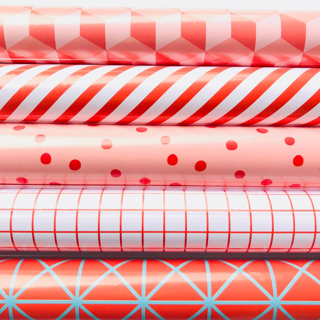 Red & White Stripe Wrapping Sheets Bonjour Fete Party Supplies Gift Wrapping