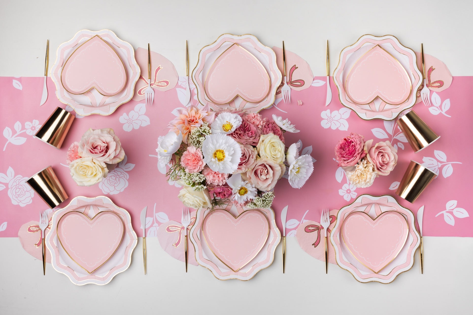 pastel valentine's day party supplies