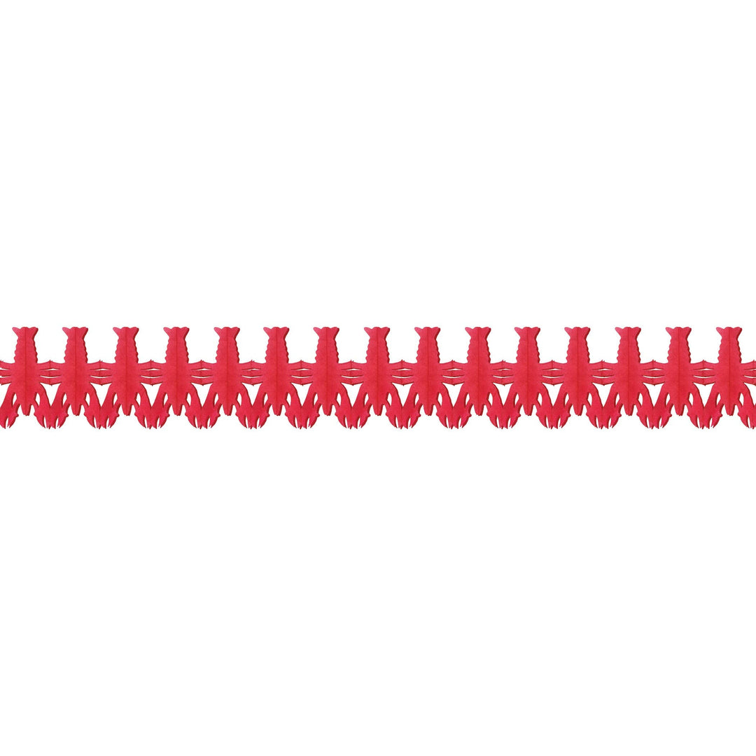 Red Lobster Tissue Paper Garland, 9" x 14' Beistle Red Lobster Tissue Paper Garland, 9" x 14' Bonjour Fete - Party Supplies