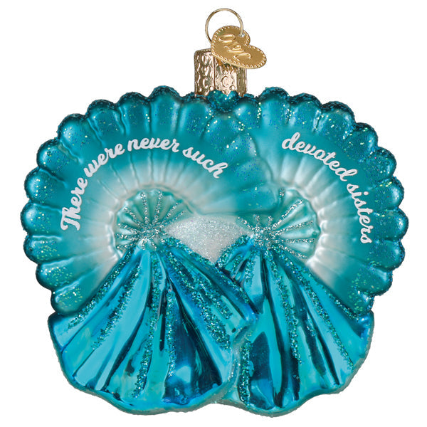 Sisters Sisters Ornament Old World Christmas 3.5 X 3.75 X 1.25 / 10252 Sisters Sisters Ornament Bonjour Fete - Party Supplies