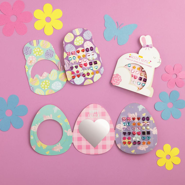 EASTER GEM STICK-ON EARRINGS Mud Pie Easter Gifts & Basket Fillers EASTER GEM STICK-ON EARRINGS Bonjour Fete - Party Supplies