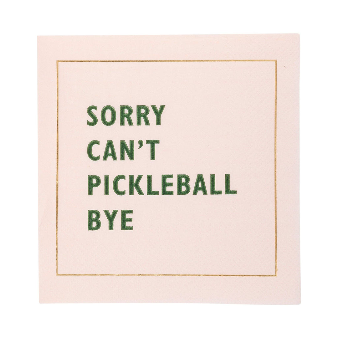 Pickleball Sayings Cocktail Napkins Bonjour Fete Party Supplies Sports Party