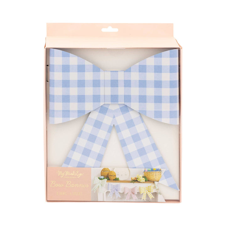 PLHB199 - Gingham Bow Banner My Mind’s Eye PLHB199 - Gingham Bow Banner Bonjour Fete - Party Supplies