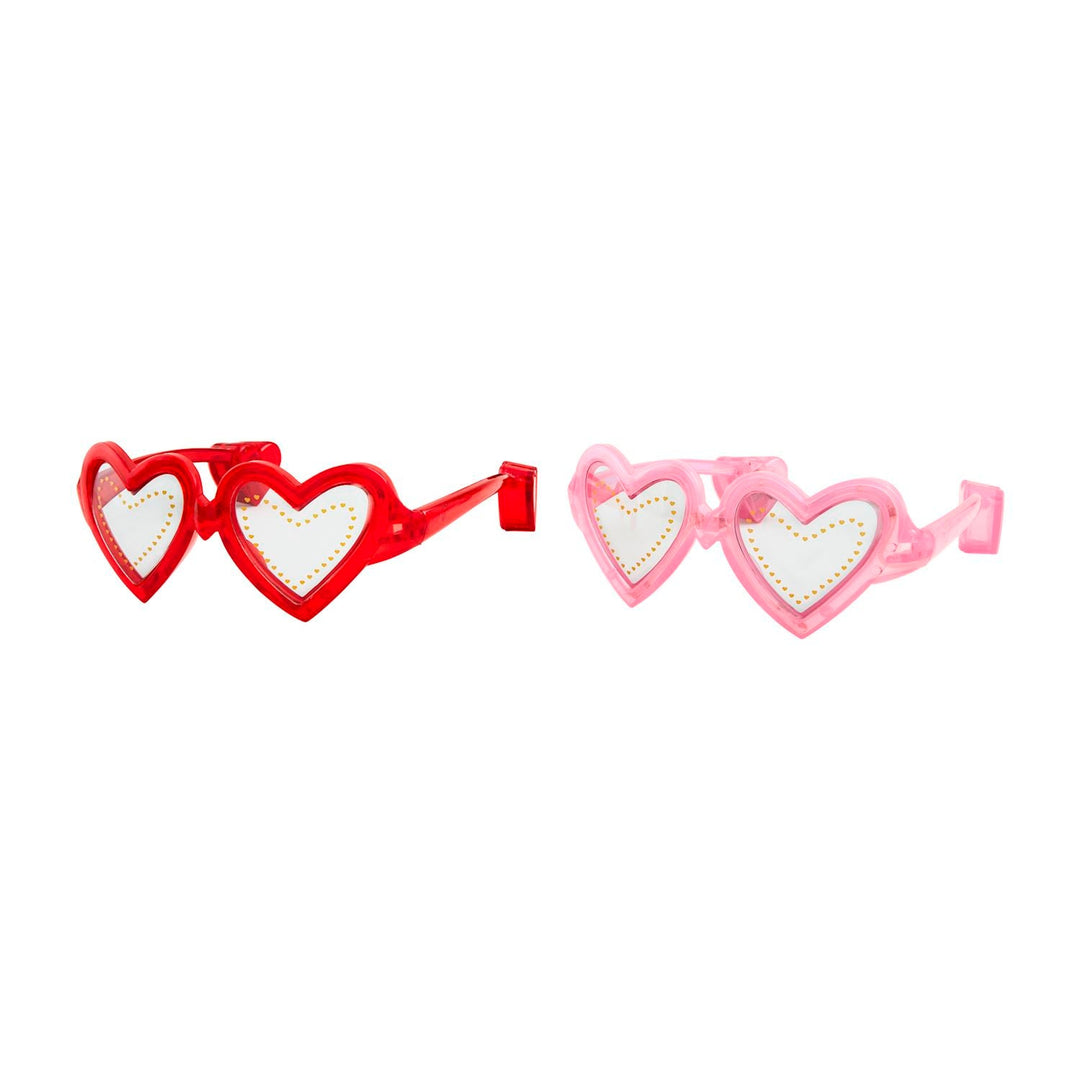 LIGHT UP HEART GLASSES Mud Pie Valentine's Day Accessories LIGHT UP HEART GLASSES Bonjour Fete - Party Supplies