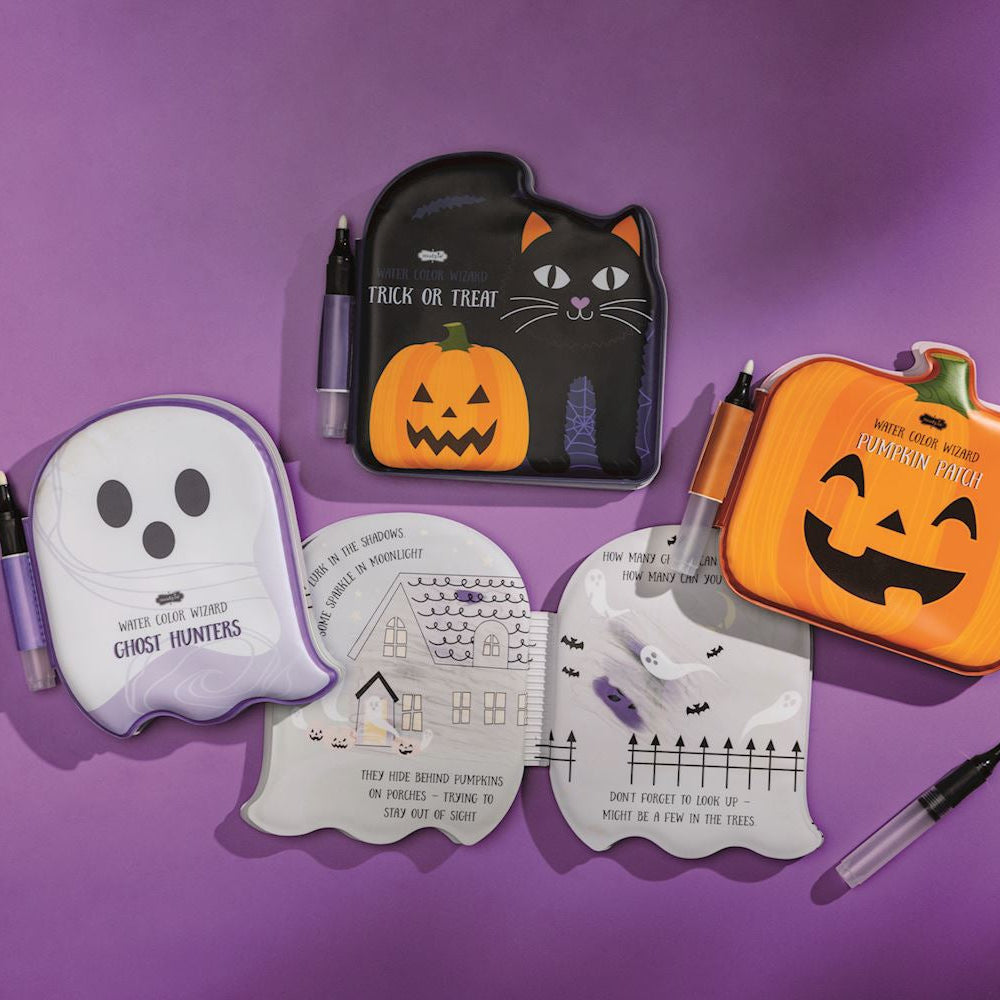 HALLOWEEN WATER COLOR BOOK Mud Pie Halloween Party Favors & Boo Baskets HALLOWEEN WATER COLOR BOOK Bonjour Fete - Party Supplies