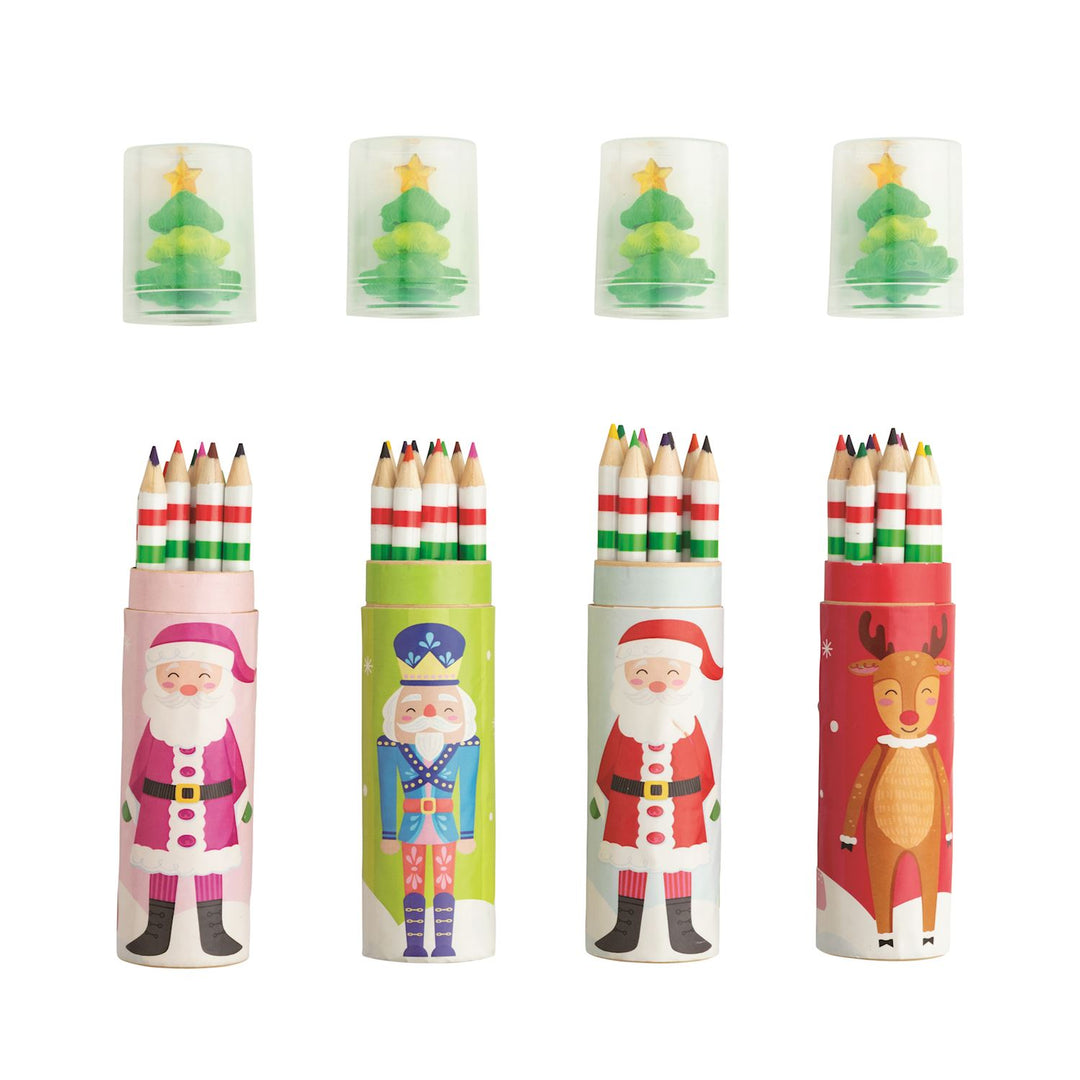 CHRISTMAS PENCIL & ERASER SET - Bonjour Fête 