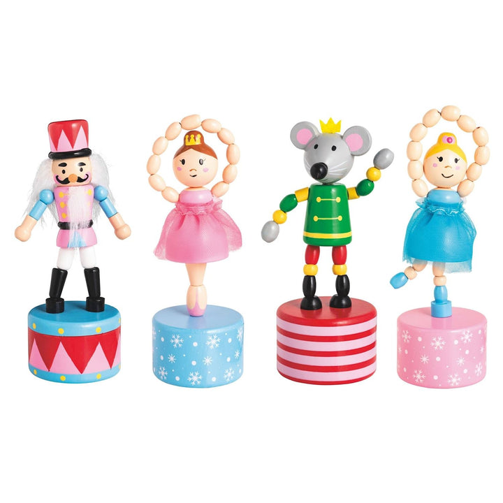 NUTCRACKER COLLAPSABLE WOODEN TOY Mud Pie Stocking Stuffers & Holiday Party Favors NUTCRACKER COLLAPSABLE WOODEN TOY Bonjour Fete - Party Supplies