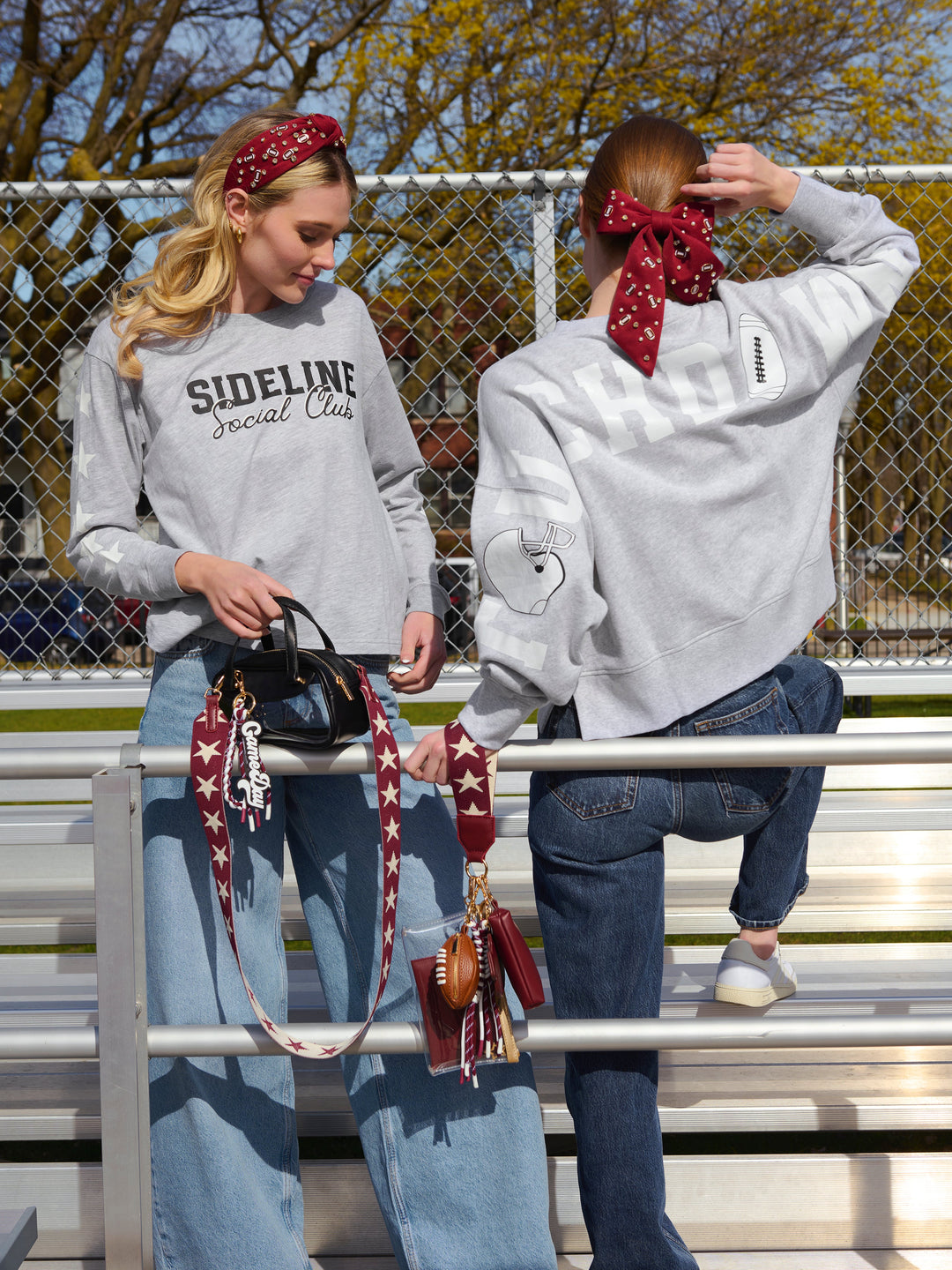 Shiraleah Game Day Charms Bow Clip