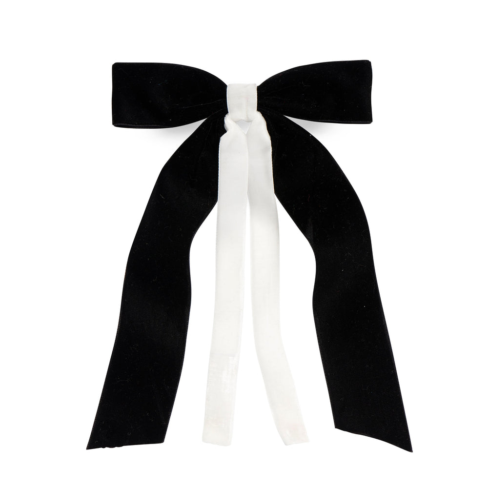 Shiraleah Two-Tone Velvet Bow Clip Shiraleah Retail Hair Accessories BLACK Shiraleah Two-Tone Velvet Bow Clip Bonjour Fete - Party Supplies