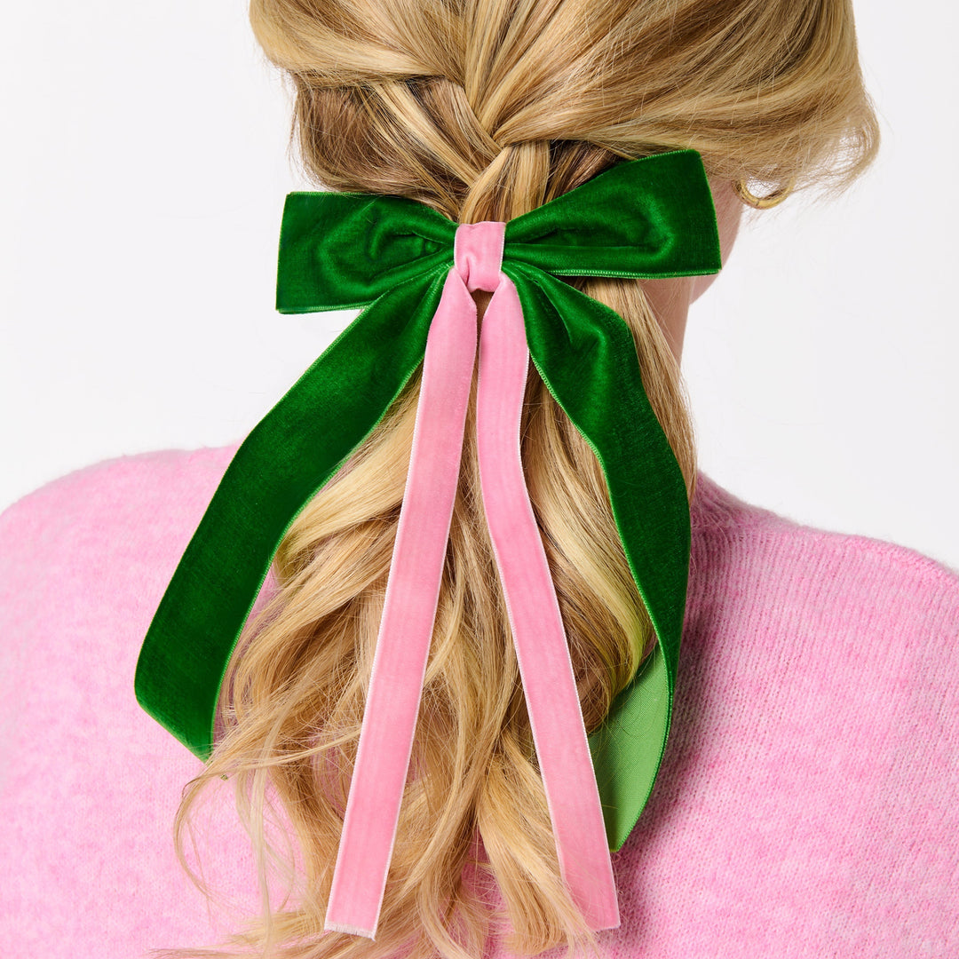 Shiraleah Two-Tone Velvet Bow Clip Shiraleah Retail Hair Accessories Shiraleah Two-Tone Velvet Bow Clip Bonjour Fete - Party Supplies