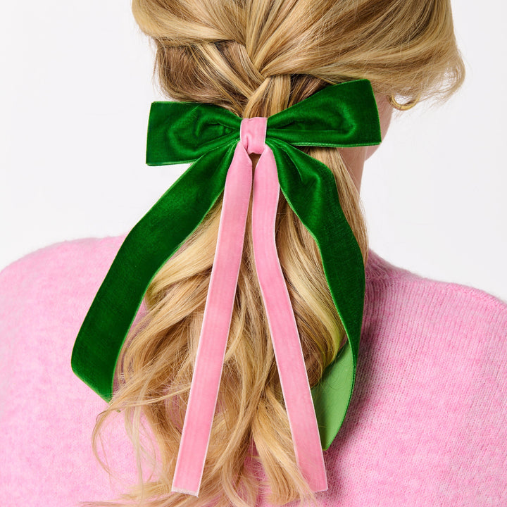 Shiraleah Two-Tone Velvet Bow Clip Shiraleah Retail Hair Accessories Shiraleah Two-Tone Velvet Bow Clip Bonjour Fete - Party Supplies