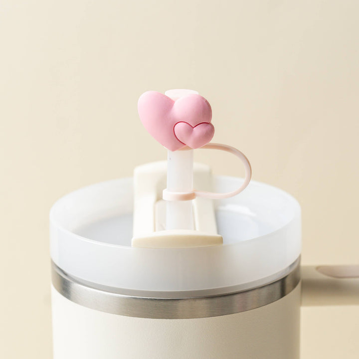 HEART & BOW STRAW TOPPER SET The Darling Effect HEART & BOW STRAW TOPPER SET Bonjour Fete - Party Supplies