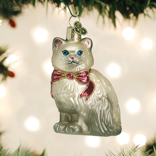 Himalayan Kitty Ornament Old World Christmas 3.5 X 2.25 X 2 / 12611 Himalayan Kitty Ornament Bonjour Fete - Party Supplies