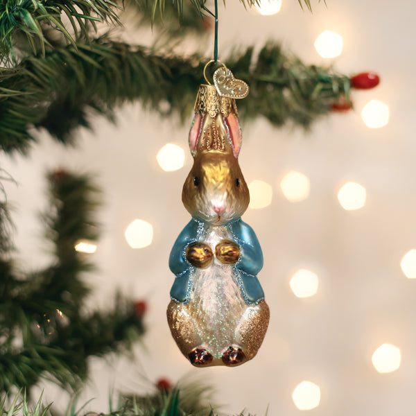 Peter Rabbit Ornament Old World Christmas 3.75 X 1.5 X 1.5 / 12686 Peter Rabbit Ornament Bonjour Fete - Party Supplies