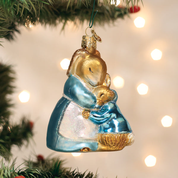 Mrs. Rabbit And Peter Ornament Old World Christmas 3.75 X 3 X 2.25 / 12687 Mrs. Rabbit And Peter Ornament Bonjour Fete - Party Supplies