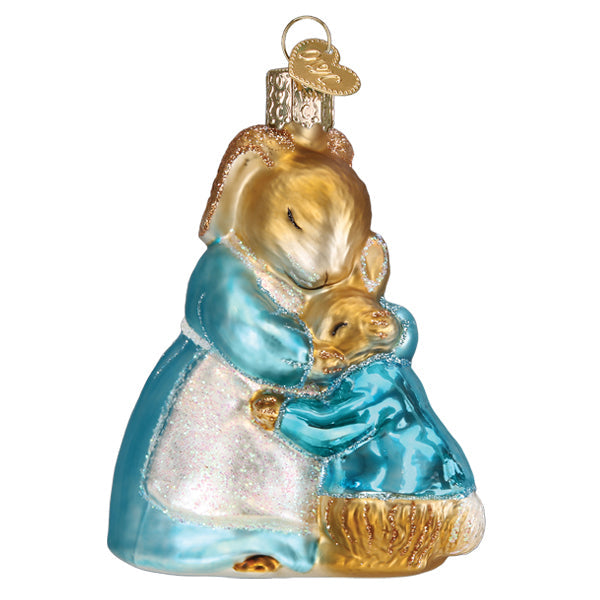 Mrs. Rabbit And Peter Ornament Old World Christmas 3.75 X 3 X 2.25 / 12687 Mrs. Rabbit And Peter Ornament Bonjour Fete - Party Supplies