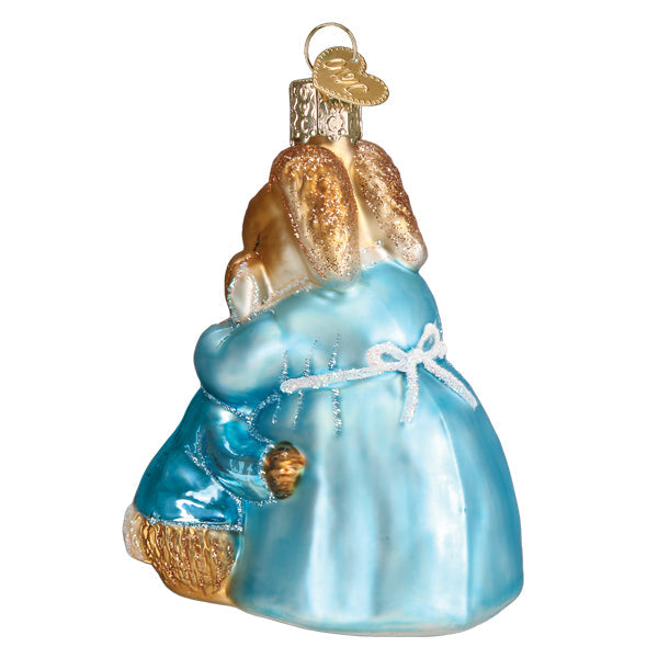 Mrs. Rabbit And Peter Ornament Old World Christmas 3.75 X 3 X 2.25 / 12687 Mrs. Rabbit And Peter Ornament Bonjour Fete - Party Supplies