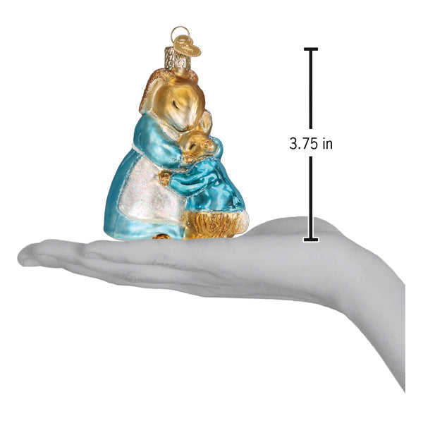 Mrs. Rabbit And Peter Ornament Old World Christmas 3.75 X 3 X 2.25 / 12687 Mrs. Rabbit And Peter Ornament Bonjour Fete - Party Supplies