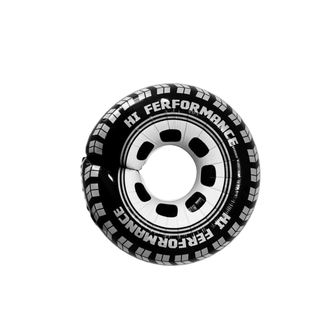 RACE CAR TIRE FOIL BALLOON Partybarco RACE CAR TIRE FOIL BALLOON Bonjour Fete - Party Supplies