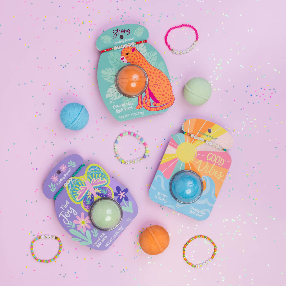 Friendship Bracelet Bath Bomb - Lucky | Forever Young Collection Cait + Co Friendship Bracelet Bath Bomb - Lucky | Forever Young Collection Bonjour Fete - Party Supplies