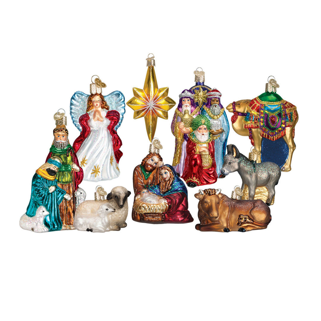 Nativity Ornaments Collection Old World Christmas N/A / 14020 Nativity Ornaments Collection Bonjour Fete - Party Supplies