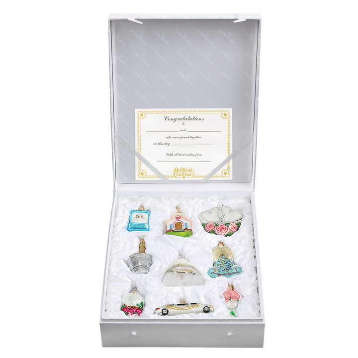 Just Married Collection Ornaments Old World Christmas 4 X 18 X 14 / 14034 Just Married Collection Ornaments Bonjour Fete - Party Supplies