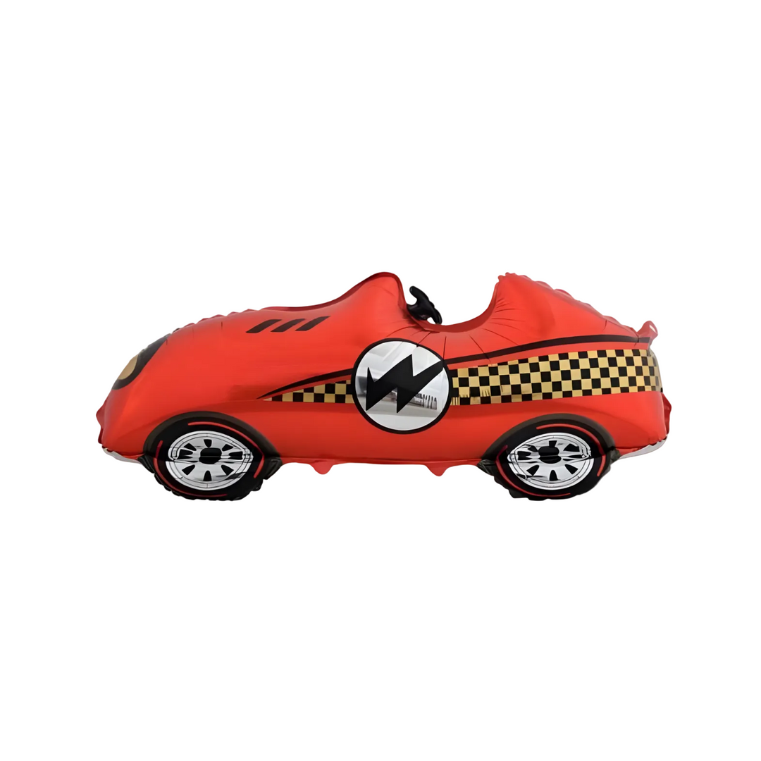 RED RETRO CAR FOIL BALLOON Partybarco RED RETRO CAR FOIL BALLOON Bonjour Fete - Party Supplies