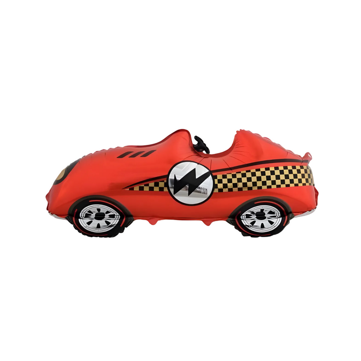 RED RETRO CAR FOIL BALLOON Partybarco RED RETRO CAR FOIL BALLOON Bonjour Fete - Party Supplies