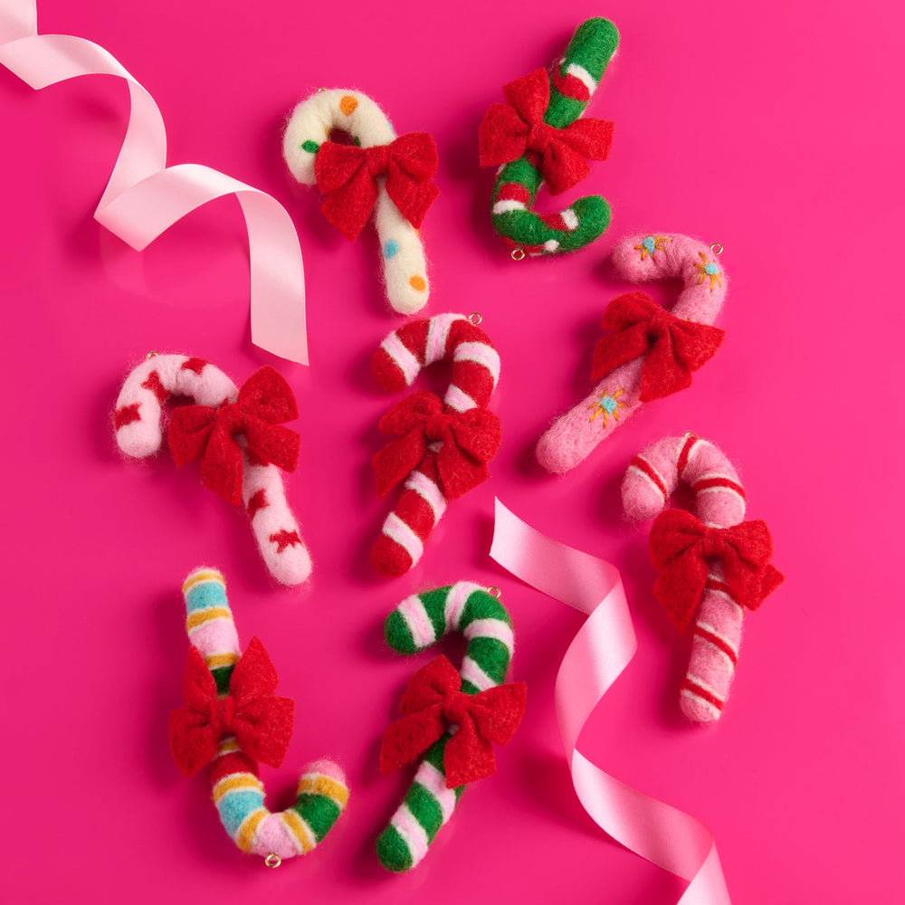 Shiraleah Assorted Set of 8 Candy Cane Ornaments, Multi Shiraleah Retail Décor Shiraleah Assorted Set of 8 Candy Cane Ornaments, Multi Bonjour Fete - Party Supplies