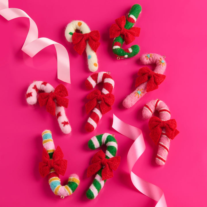 Shiraleah Assorted Set of 8 Candy Cane Ornaments, Multi Shiraleah Retail Décor Shiraleah Assorted Set of 8 Candy Cane Ornaments, Multi Bonjour Fete - Party Supplies