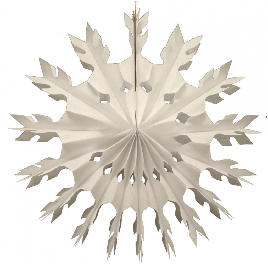 15" TISSUE PAPER SNOWFLAKE Devra Party Christmas Holiday Party Decorations Bonjour Fete - Party Supplies