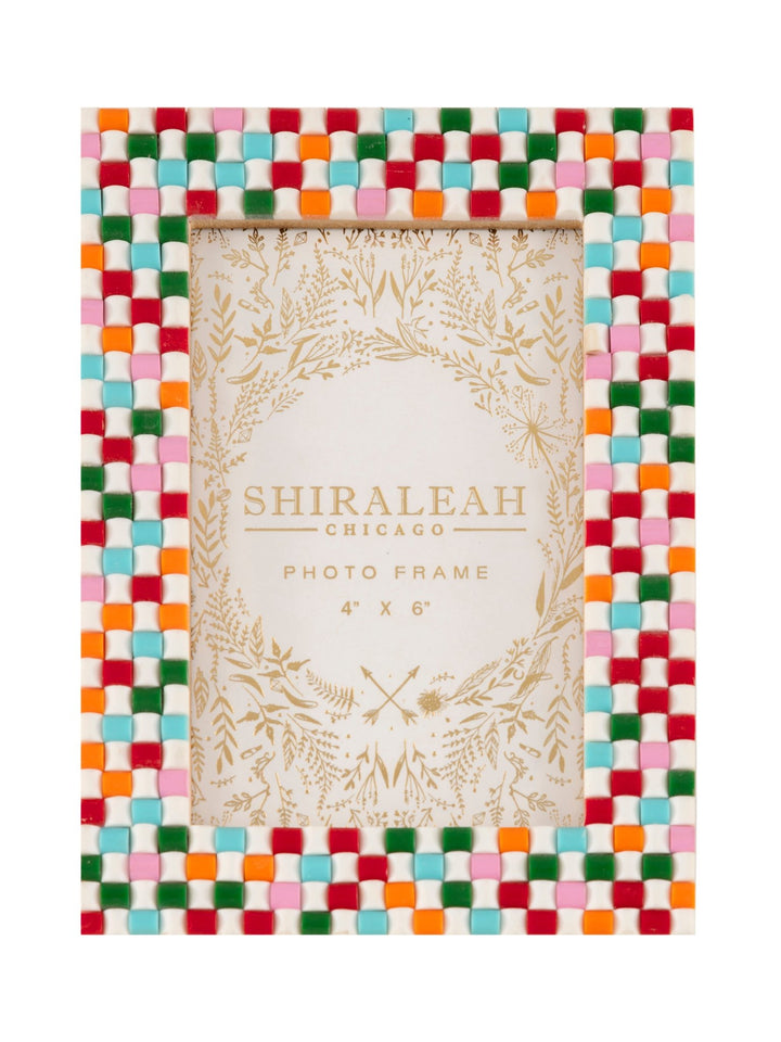 Shiraleah Viva 4" x 6" Mosaic Picture Frame, Multi