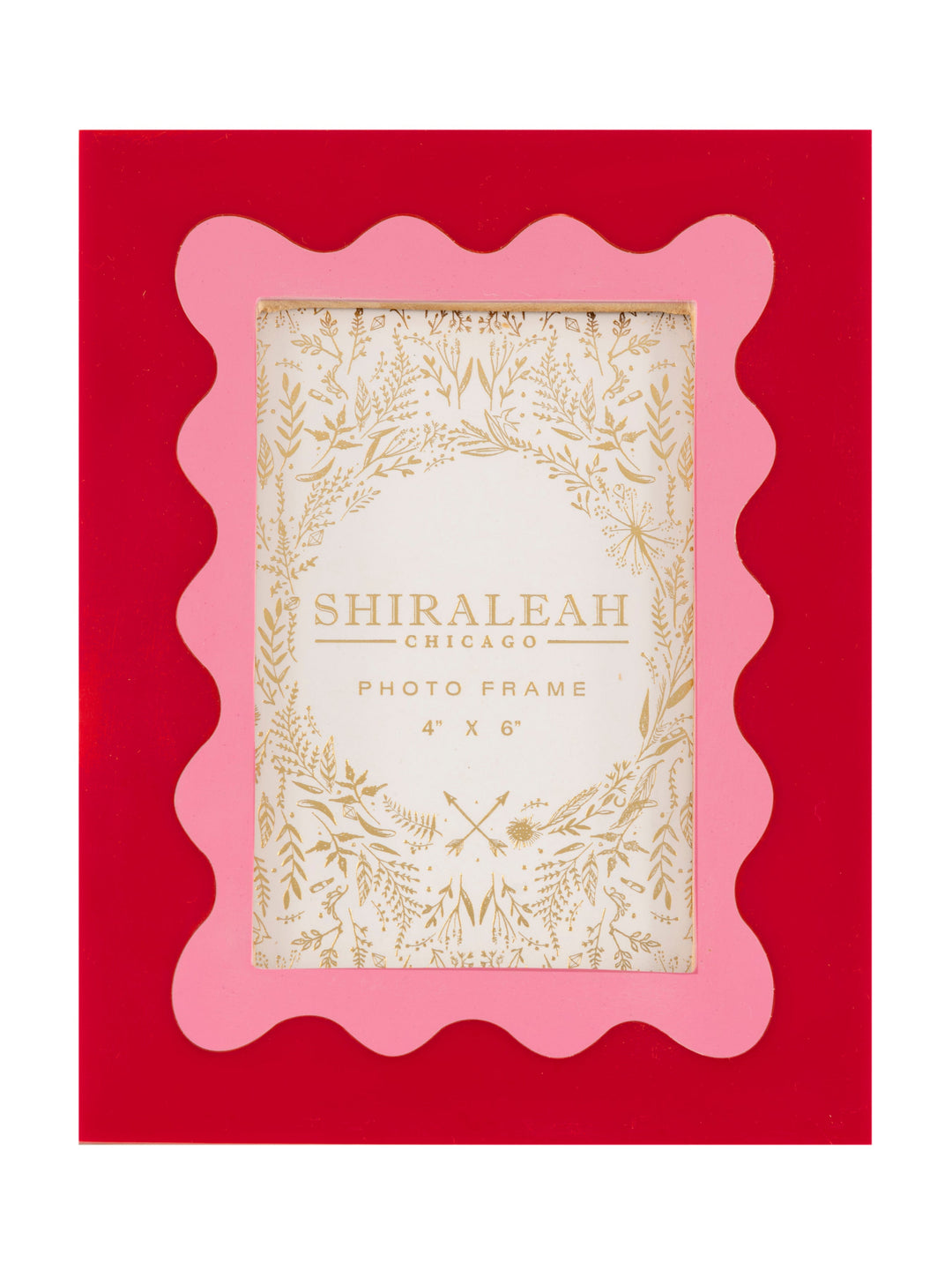 Shiraleah Viva Wave 4" x 6" Picture Frame Shiraleah Retail Frames RED Shiraleah Viva Wave 4" x 6" Picture Frame Bonjour Fete - Party Supplies
