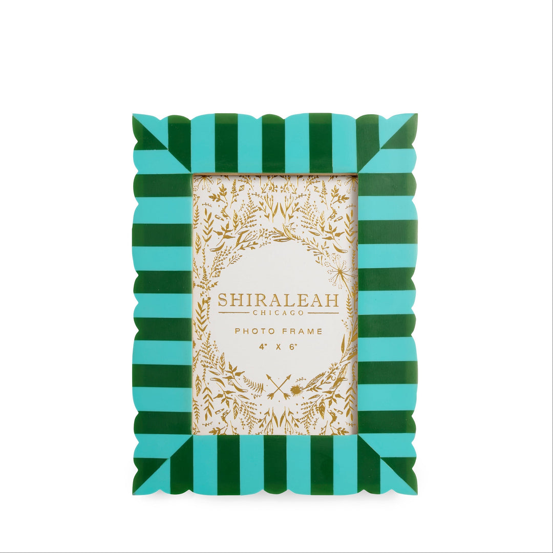 Shiraleah Viva 4" x 6" Cut Edge Picture Frame Shiraleah Retail Frames GREEN Shiraleah Viva 4" x 6" Cut Edge Picture Frame Bonjour Fete - Party Supplies