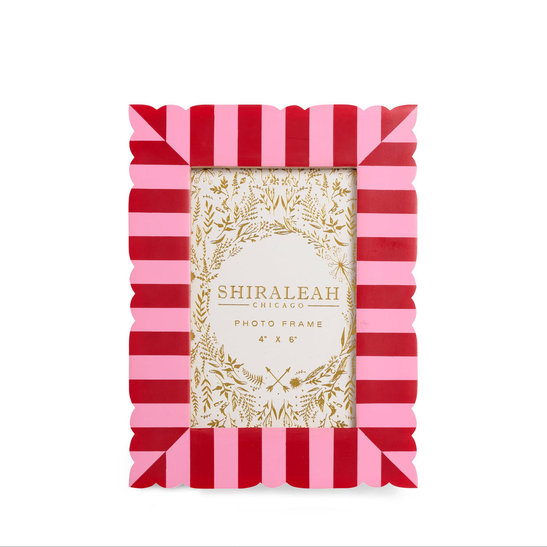Shiraleah Viva 4" x 6" Cut Edge Picture Frame Shiraleah Retail Frames RED Shiraleah Viva 4" x 6" Cut Edge Picture Frame Bonjour Fete - Party Supplies