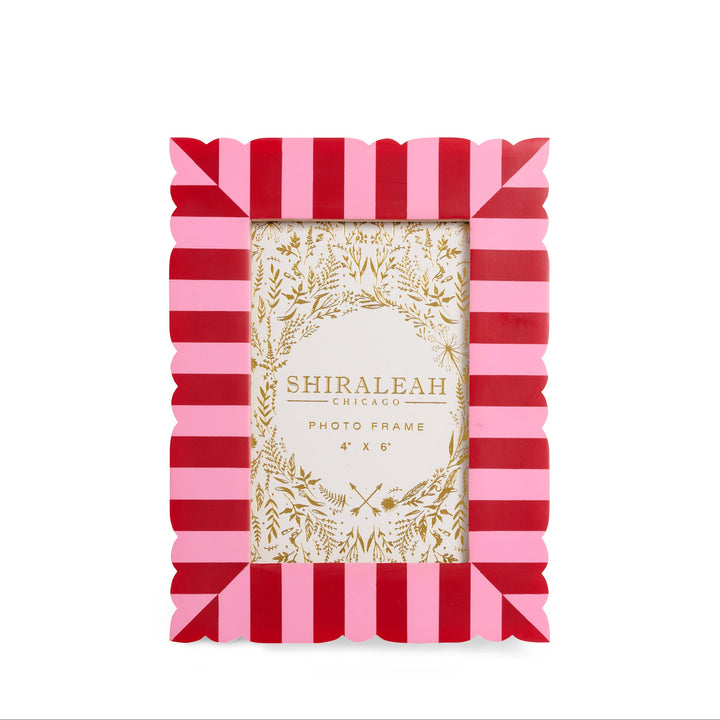 Shiraleah Viva 4" x 6" Cut Edge Picture Frame Shiraleah Retail Frames RED Shiraleah Viva 4" x 6" Cut Edge Picture Frame Bonjour Fete - Party Supplies