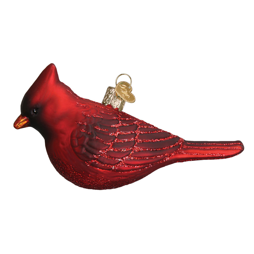 Northern Cardinal Ornament Old World Christmas 2 X 4.25 X 1.5 / 16110 Northern Cardinal Ornament Bonjour Fete - Party Supplies